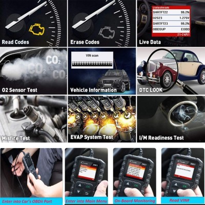 Launch Diagnostic Launch CR3001 Auto Scanner Auto Diagnostic Case OBD2 for Gas and Diesel Cars