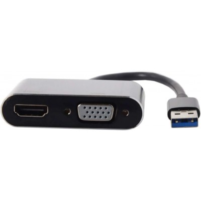 Cablecc Câble Adaptateur USB 3.0 et 2.0 vers HDMI et VGA